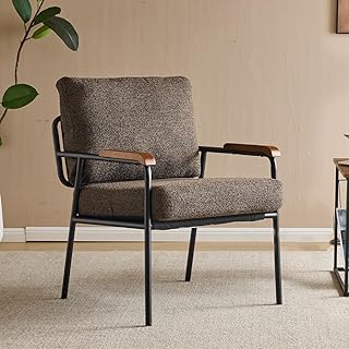 VINGLI Mid-Century Modern Accent Armchiar for Small Space, Small Comfy U...