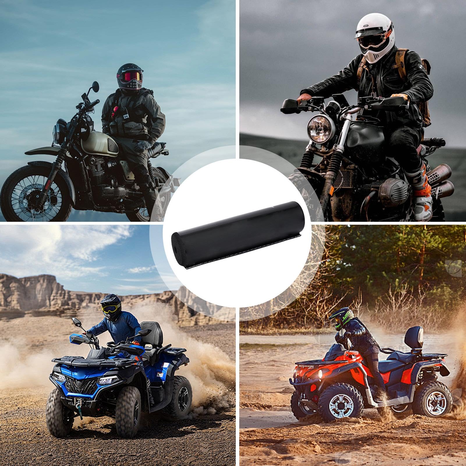 Monozoz Stuur Pad voor, Stuur Cross Bar Schuim Pad Beschermer in Rond, Motocross ATV Racen Stuur Borst Beschermer voor Cargo Levering, Reizen