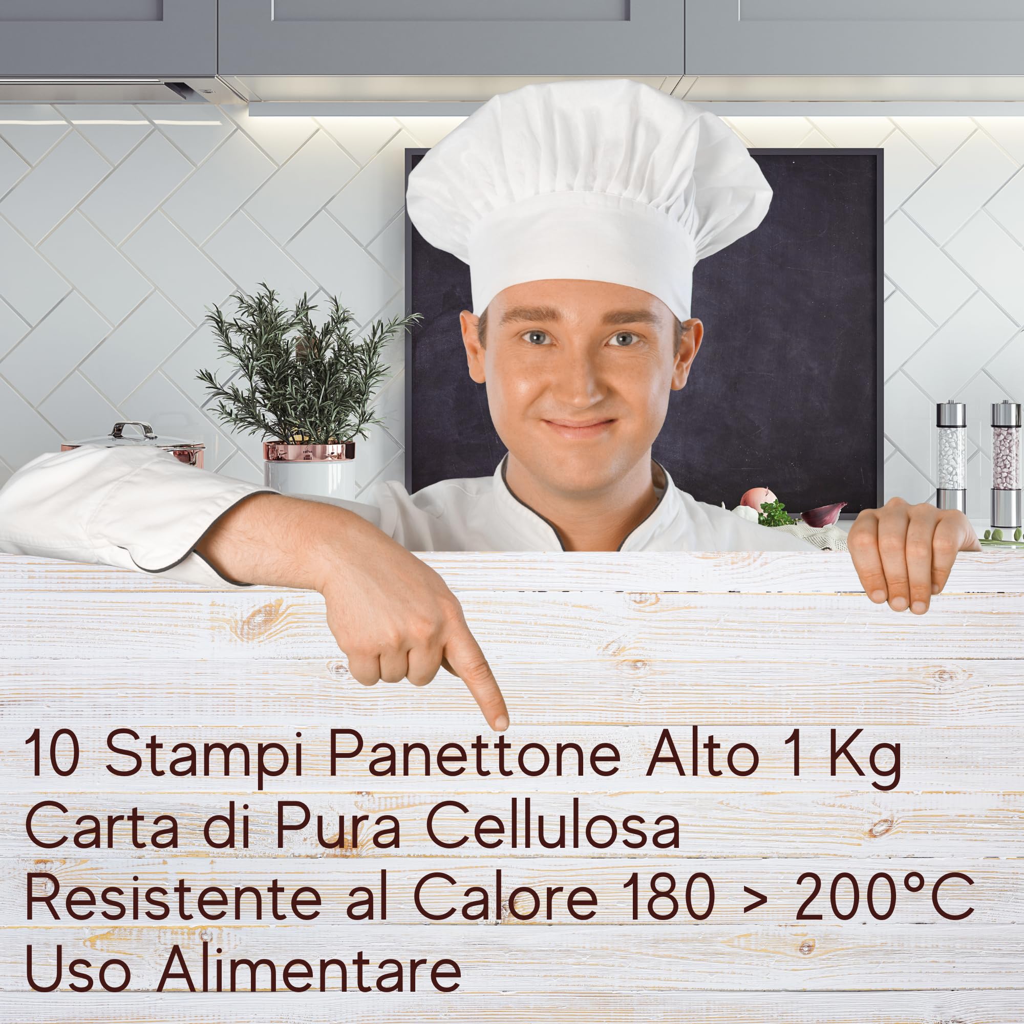Stampo In Carta Per Panettone 1 Kg - 8