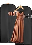 Clear Vinyl Gown Bag - Protect Your Clothing While Traveling and Dust Free While Hanging in Your Closet. These Garment Bags are Ideal for Coats, Suits, Dresses or Gowns - Set of 2 (24 X 65 Inches)