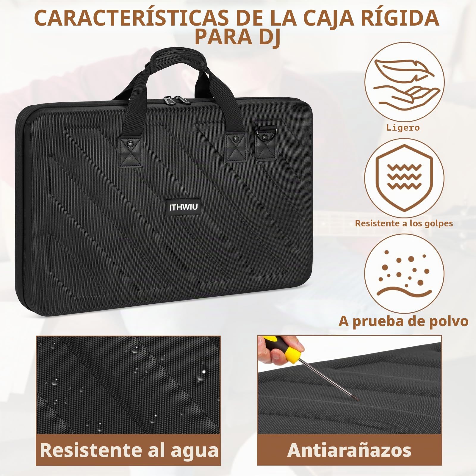 OUUTMEE Bolsa de transporte para Pioneer, Negro , 58 cm x 37 cm x 9 cm, Maleta de equipaje