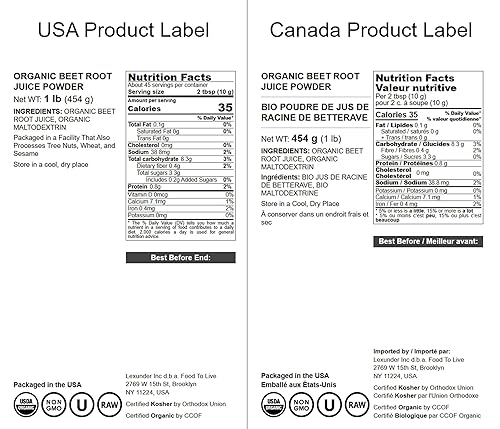 Miniatura 3 de Polvo de jugo de raíz de remolacha orgánico, 1 libra, sin OMG, crudo, ceto, vegano, a granel, contiene maltodextrina. Potenciador de óxido nítrico.