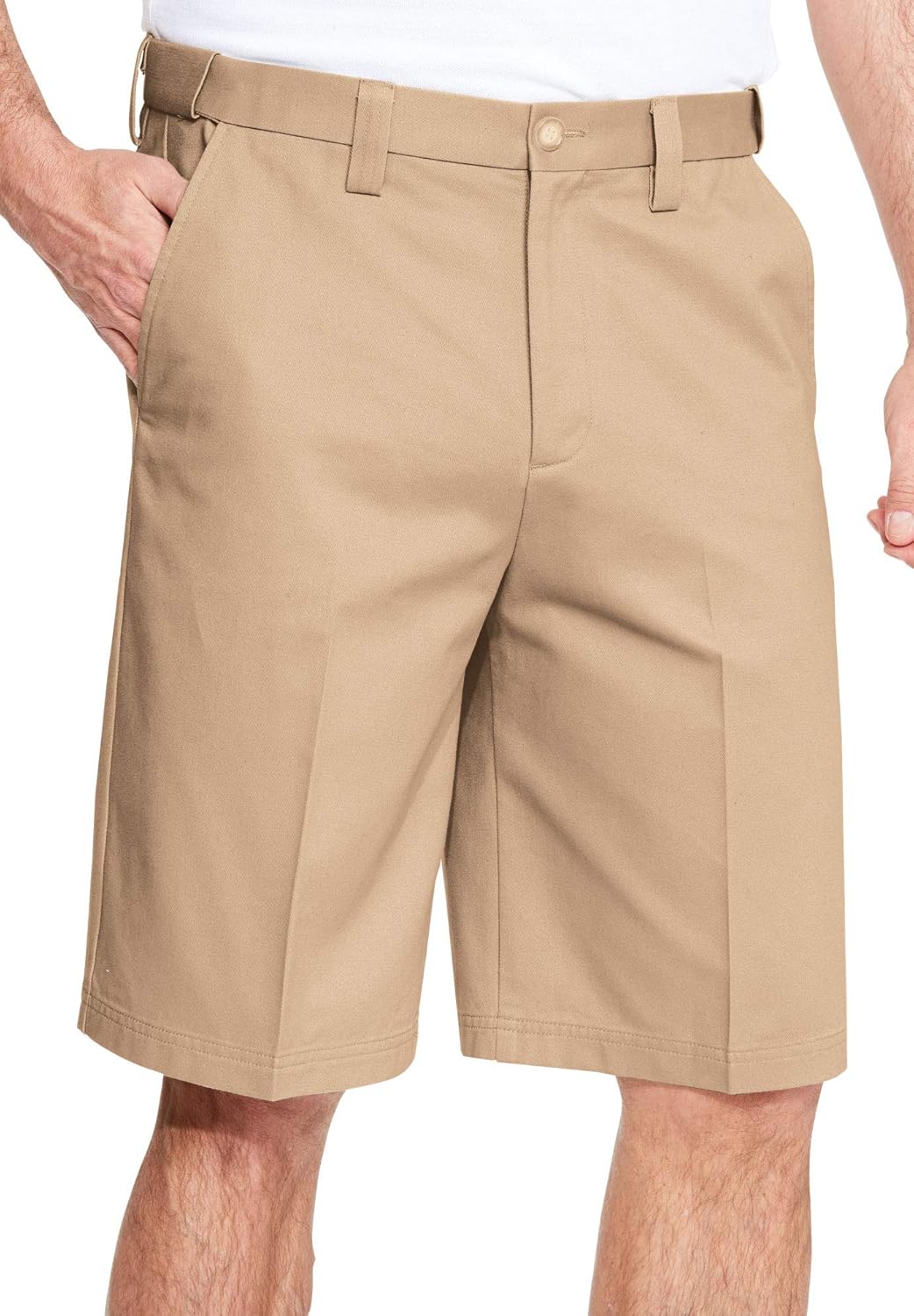 KingSize Men's Big & Tall Tall Wrinkle-Free Expandable Waist Plain Front Shorts