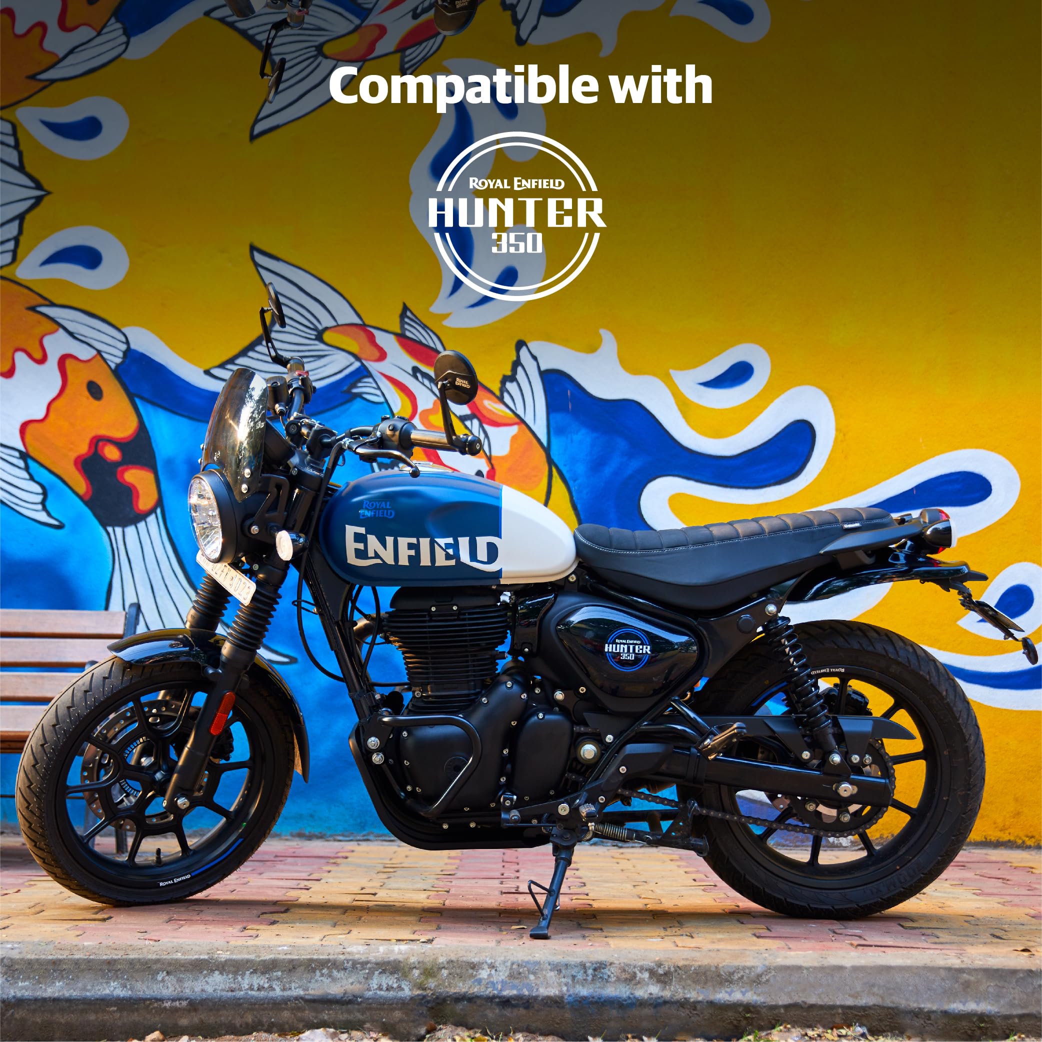 Sella Royal Enfield HNTR 350 Nero per Motocicletta