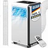 KESSER® Klimaanlage Mobiles Klimagerät 4in1 kühlen | Luftentfeuchter lüften | Ventilator 9000 BTU/h 1005W | Mobil Klima mit Montagematerial, Fernbedienung & Timer | Nachtmodus & 360° Rollen - 1