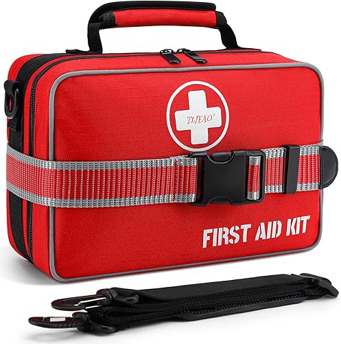Kit completo de primeros auxilios de emergencia de 430 piezas, kits médicos grandes para el hogar, automóvil, camping, viajes, senderismo, camión,