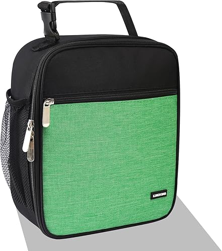 Miniatura 9 de AYEANY Fiambrera para hombres y mujeres, lonchera de gran capacidad, reutilizable, bolsa de almuerzo aislada, lonchera hielera (negro)