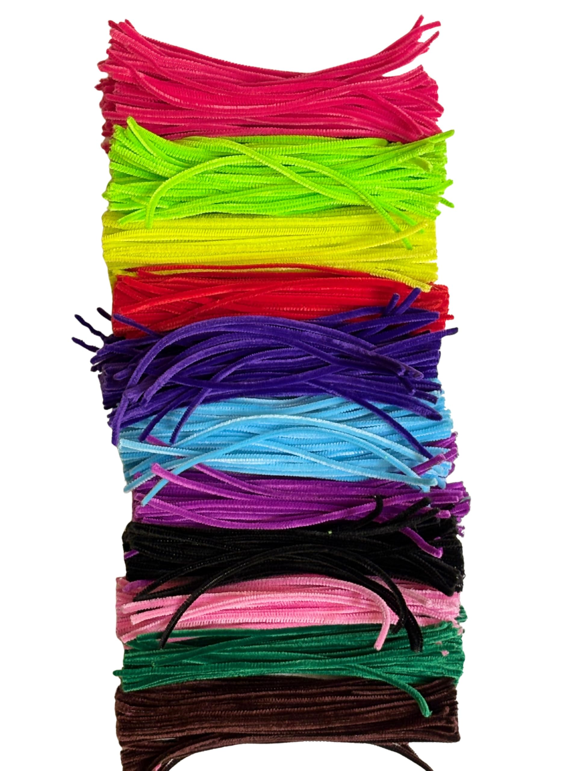 Pipe Cleaners 100 Pcs 10 Colors Chenille Stems for DIY Crafts, Decorations & Creative School Projects (6 mm x 12 Inch, Assorted Bright Colors)-image-19