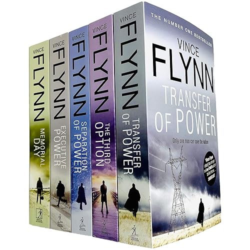 Mitch Rapp Novel Series Books 1 - 5 Collection Set by Vince Flynn (Transfer of Power, Third Option, Separation of Power, Executive Power &amp; Memorial Day)