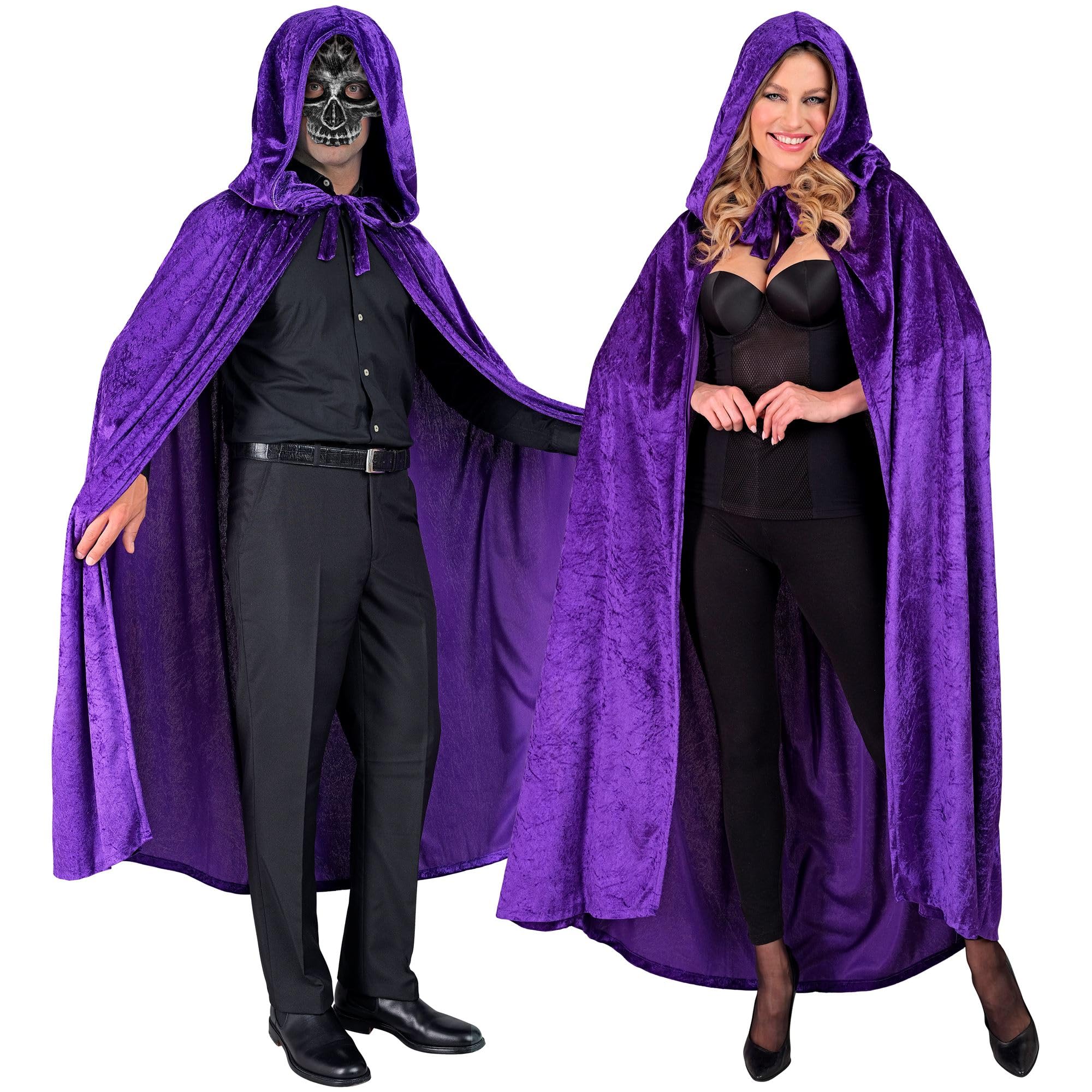 W WIDMANN MILANO Party Fashion - Adult Cape Ghost Vampire Fancy Dress Halloween