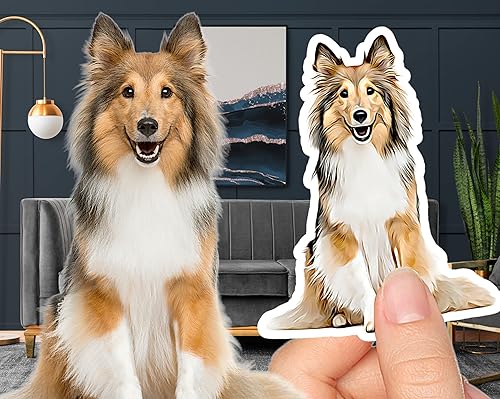 Adhesivo personalizado – Retrato de dibujos animados de mascotas | Personalizada – Calcomanía de imagen | Impermeable | Guarda tu calcomanía de foto