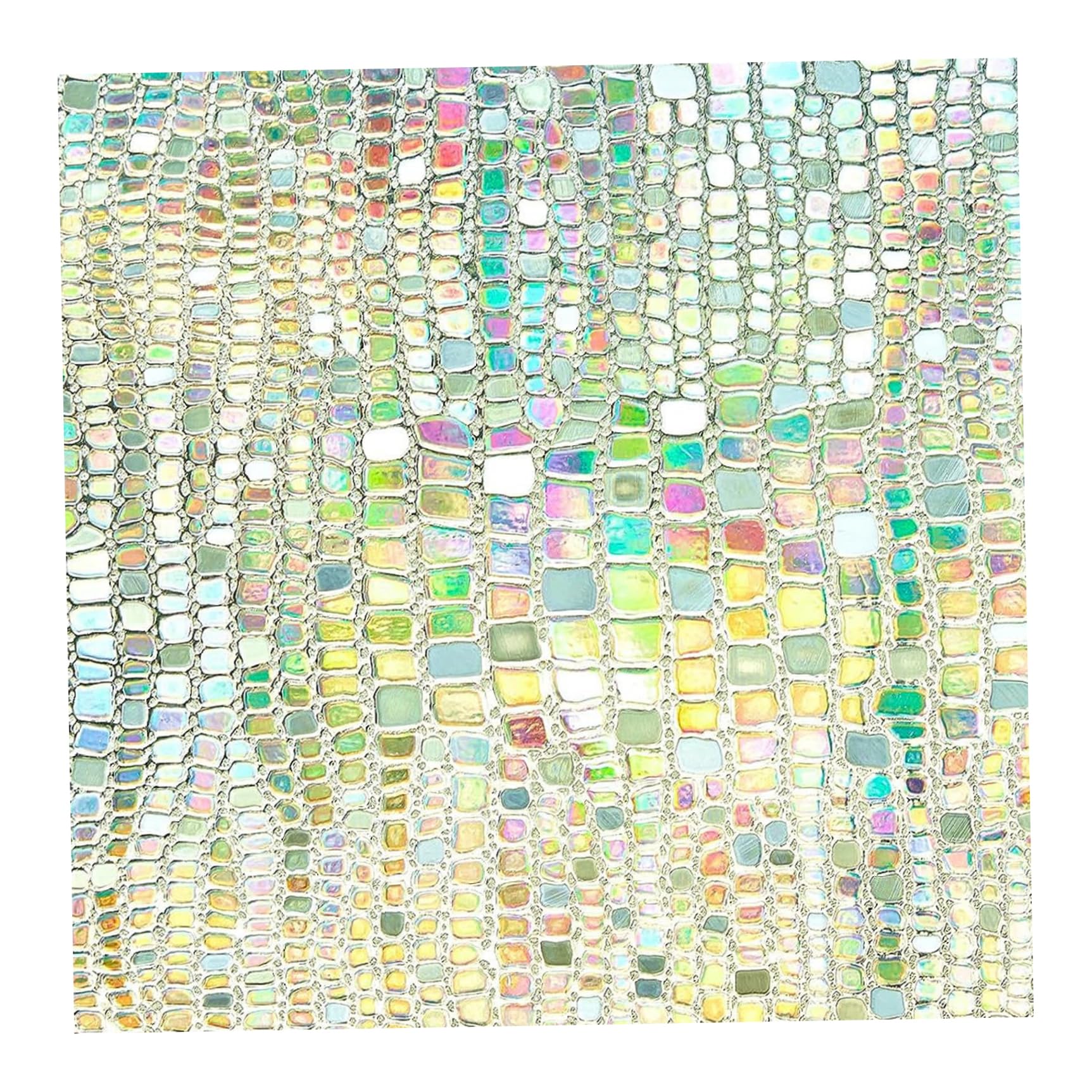 Xoeryoy Window Film Privacy Anti UV Rainbow Window Film Static Cling Stained Glass Reflective Stickers Self-Adhesive for Home Office Decor 17.7 * 78.7inch