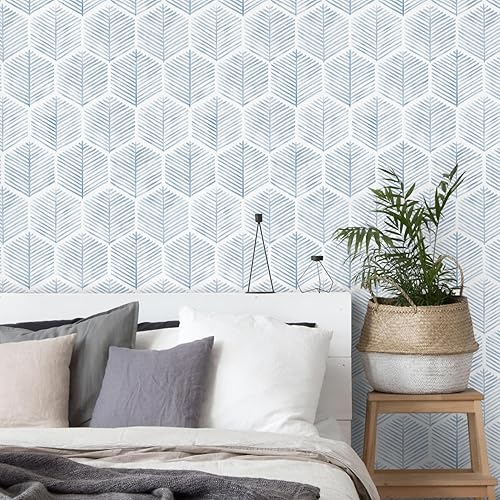 Miniatura 2 de MelunMer Papel tapiz moderno para despegar y pegar, papel de contacto bohemio para armarioscajones, 78.8 pulgadas de largo, 17.3 pulgadas de ancho,