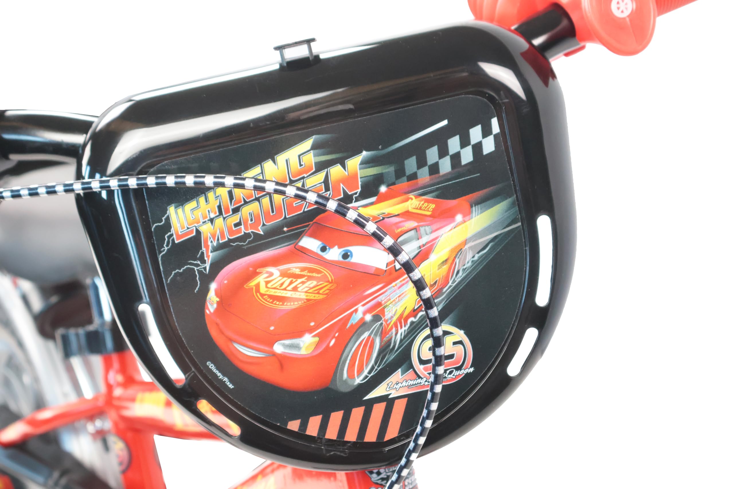 Denver Bike Bicicletta Bambino 12 Pollici Licensed Cars, 2-4 Anni, Rotelle Removibili, Freno Anteriore Caliper, Telaio Acciaio, Ruote EVA Antiforatura