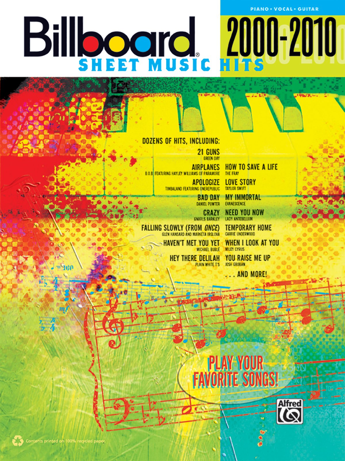 Billboard Sheet Music Hits 2000-2010: Piano/Vocal/Guitar