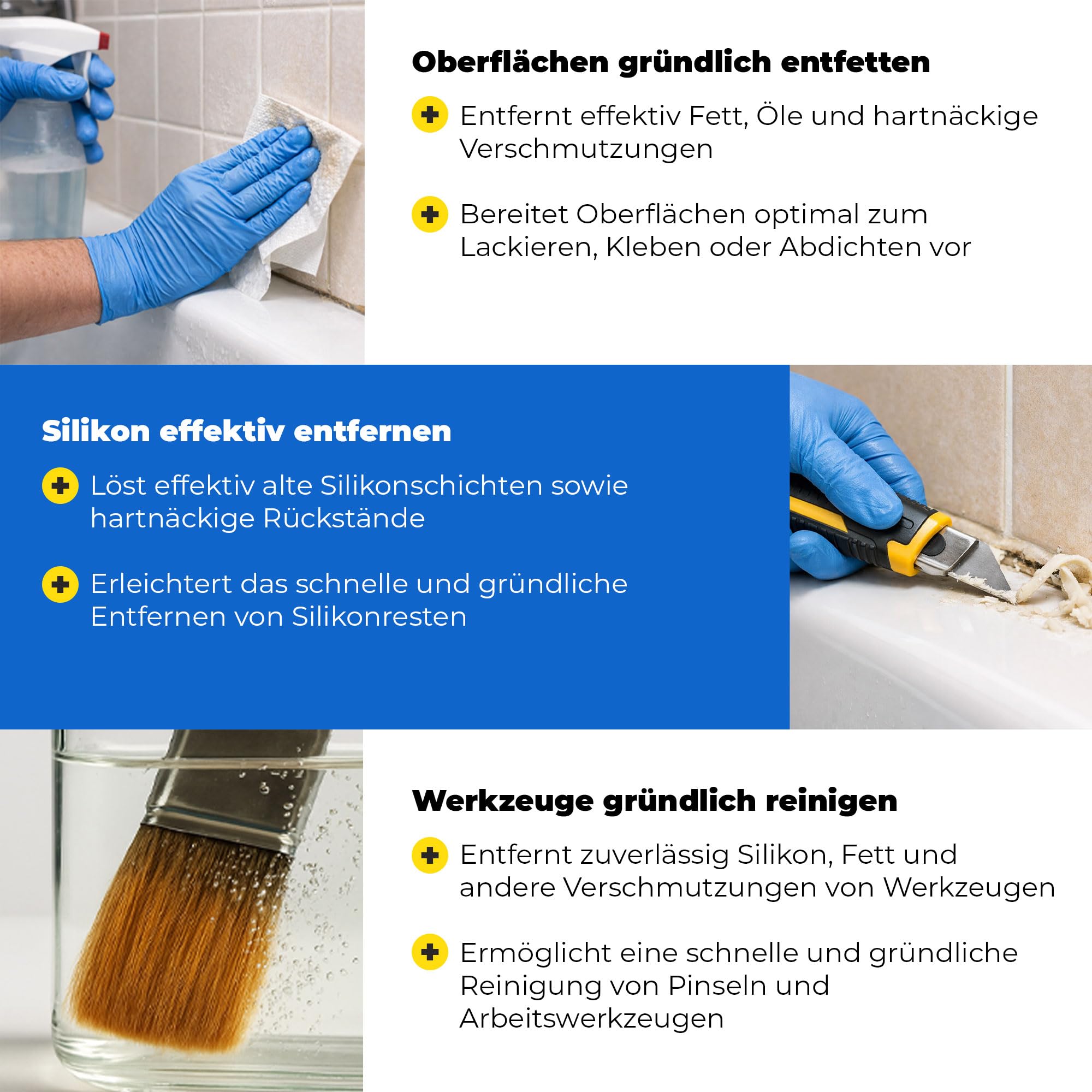 Silikonentferner – Antisilikonreiniger zum Entfernen von Silikon, Fett & Öl – Lackentfetter zur Lackvorbereitung und Oberflächenreinigung 1 × 200 L
