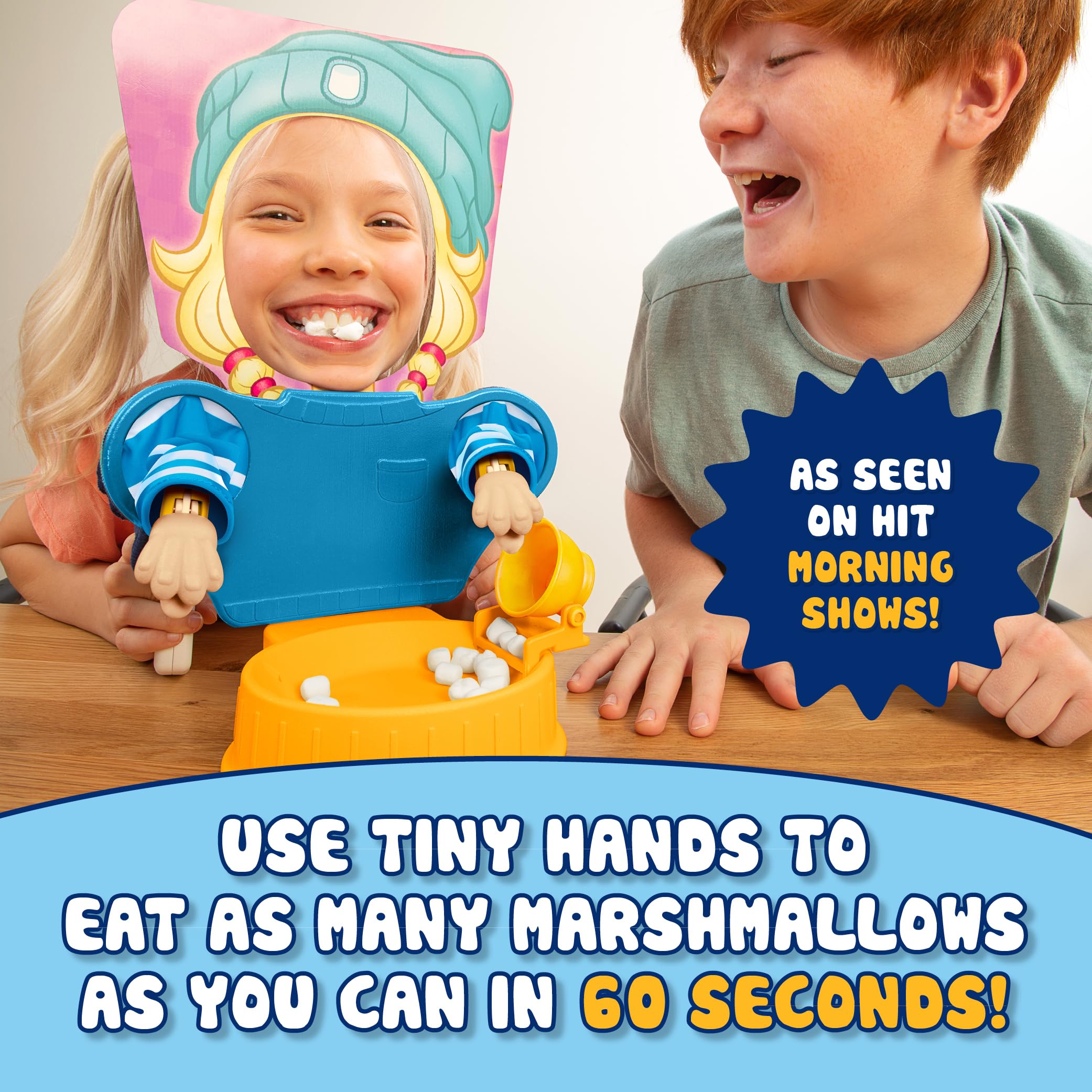 PlayMonster Marshmallow Madness Board Game – Hilarious Family Board Games for Kids & Adults, Fun Fast-Paced Party Game for Family Night, Interactive Kids Board Games, Ages 8+