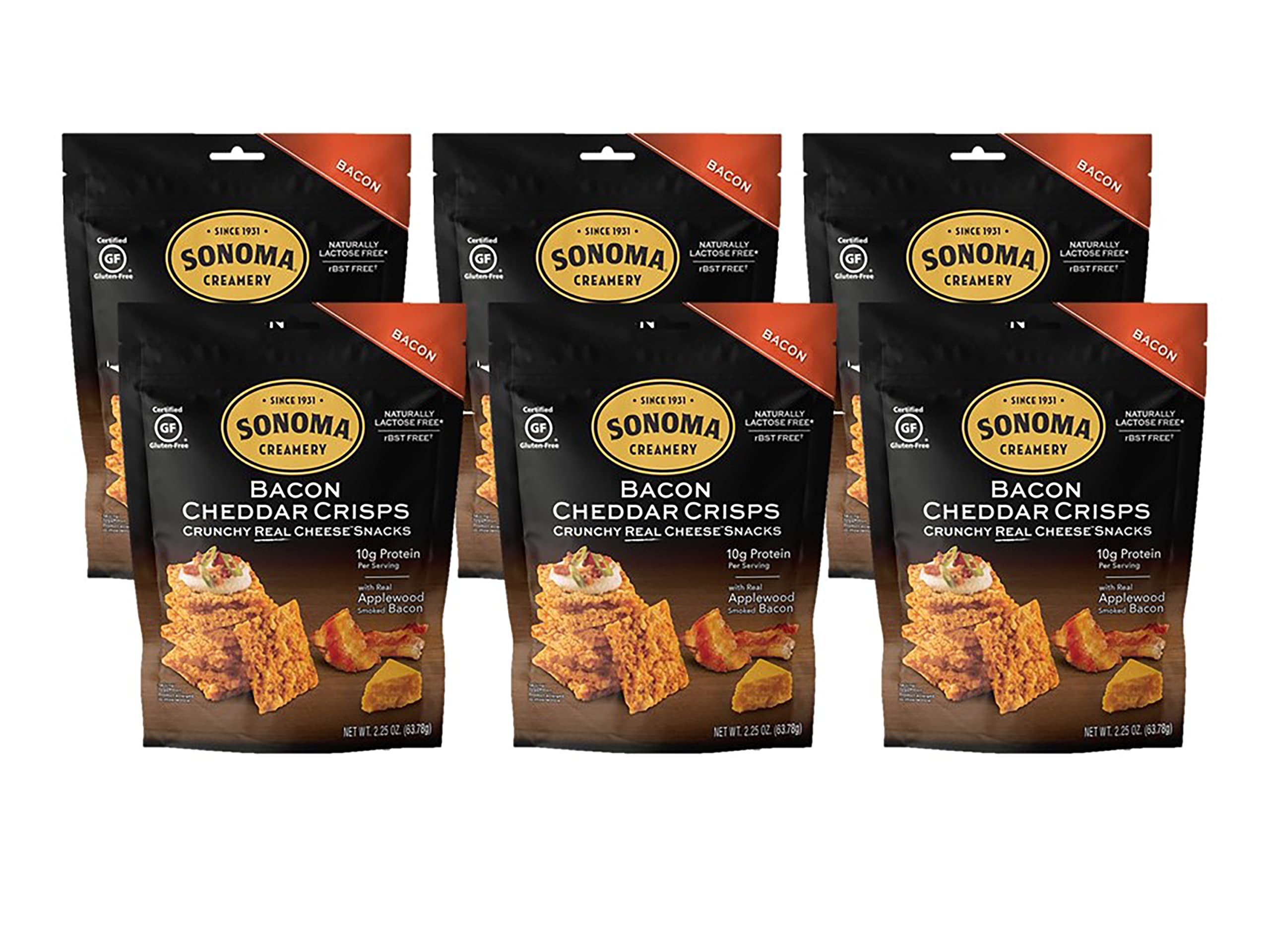 Buy Sonoma Creamery Cheese Crisps, Bacon Cheddar, 2.25 Oz (6 Count