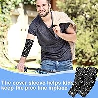 Vista 4 de Cuffbow 12 Pcs PICC Line Reusable Sleeve Cover for Adults Upper Arm Breathable Cover Nursing Sleeve Protector Supplies(Stylish)