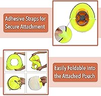 Vista 4 de UNCO - Casco de Sombrero Duro con Protector Solar, 1 Paquete, Amarillo, Visera Completa y Estándar de Malla Reflectante de Alta Visibilidad