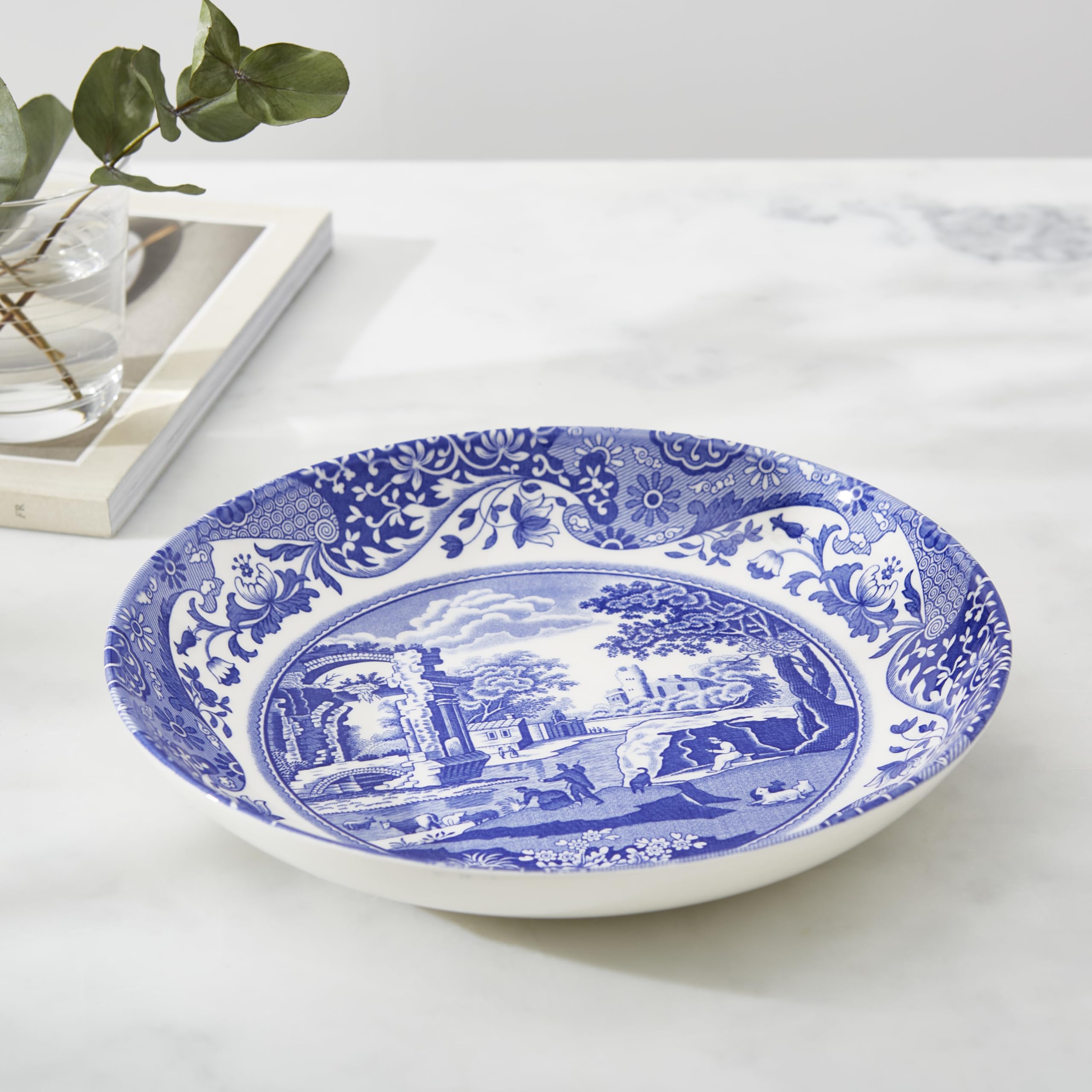 Spode Italian ブルー＆ホワイト 食器セット4枚 Amazon | Spode Blue Italian Pasta Bowl, Set of 4 by Spode | Spode