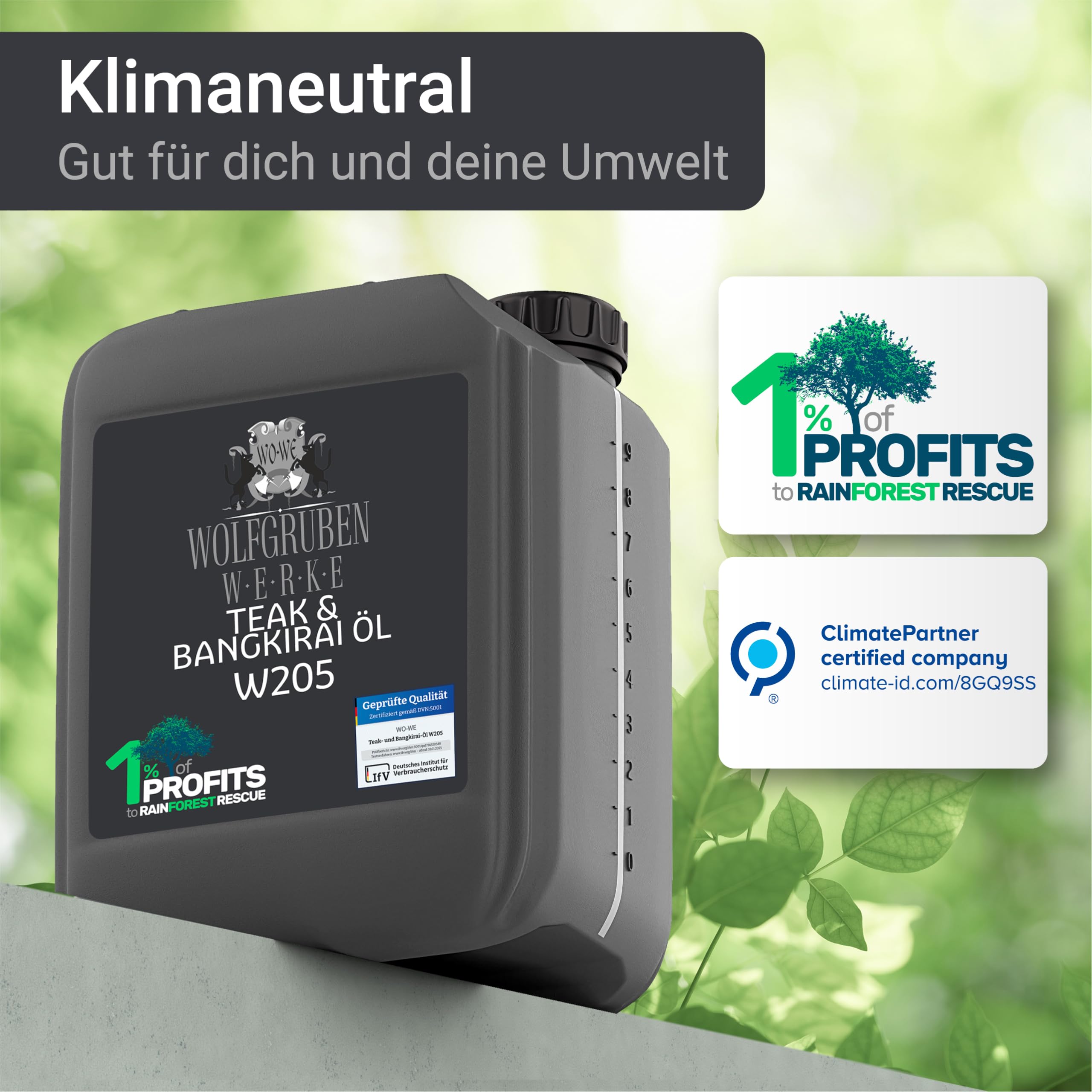 Teak & Bangkirai Pflege Teaköl Bangirai Pflegeöl Holzpflegeöl Holzöl Öl W205-5L