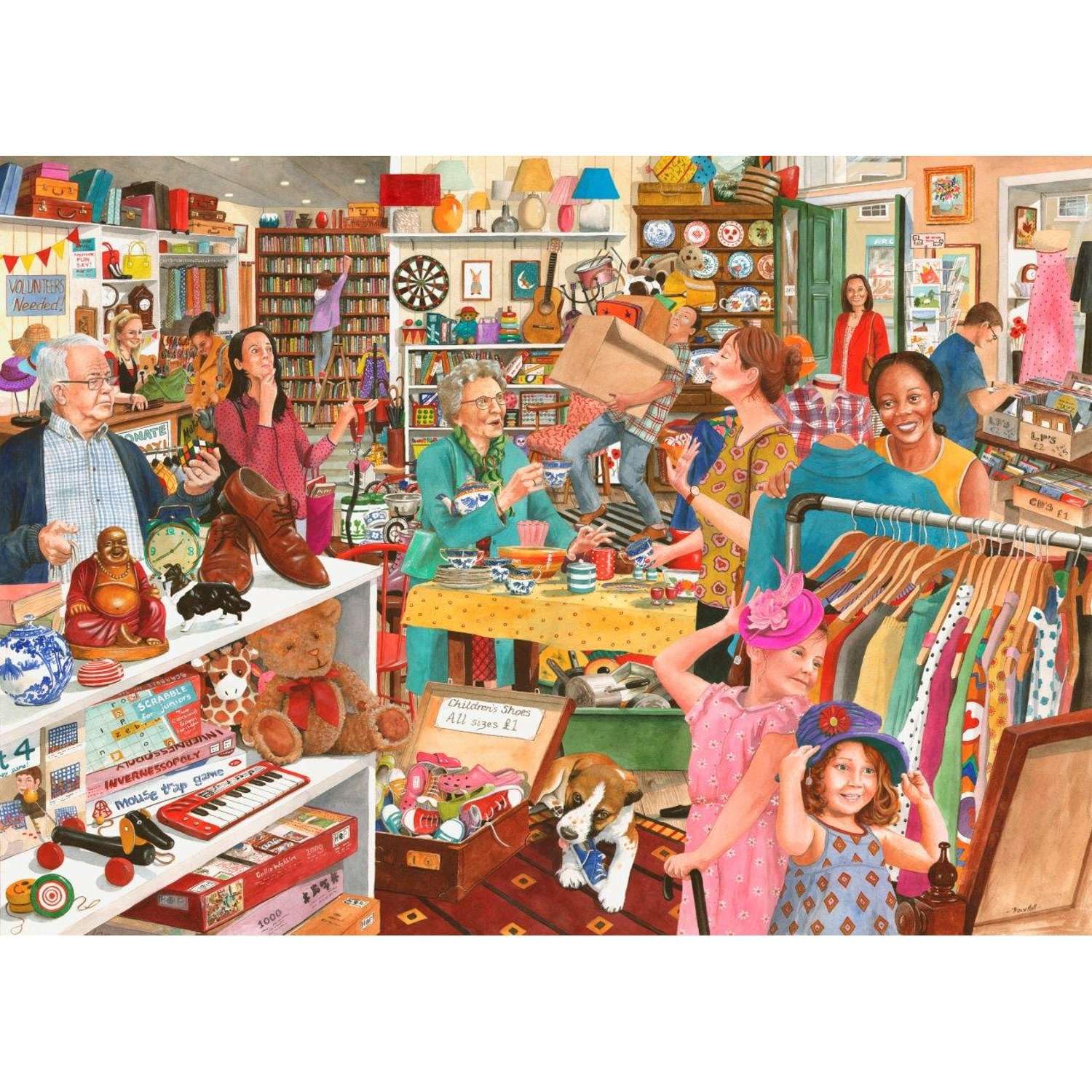 The House of Puzzles - Rompecabezas de gangas benéficas – 1000 piezas para adultos, ilustrado por artistas, paisaje escénico, regalos de rompecabezas de lujo