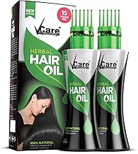 VCare New Improved Herbal Hair Oil with Wonder Cap - 100 ml | 15 Active Herbs Oils for Conditioning, and Hair Fall Control | Ideal For All Types of Hair (Pack of 2)