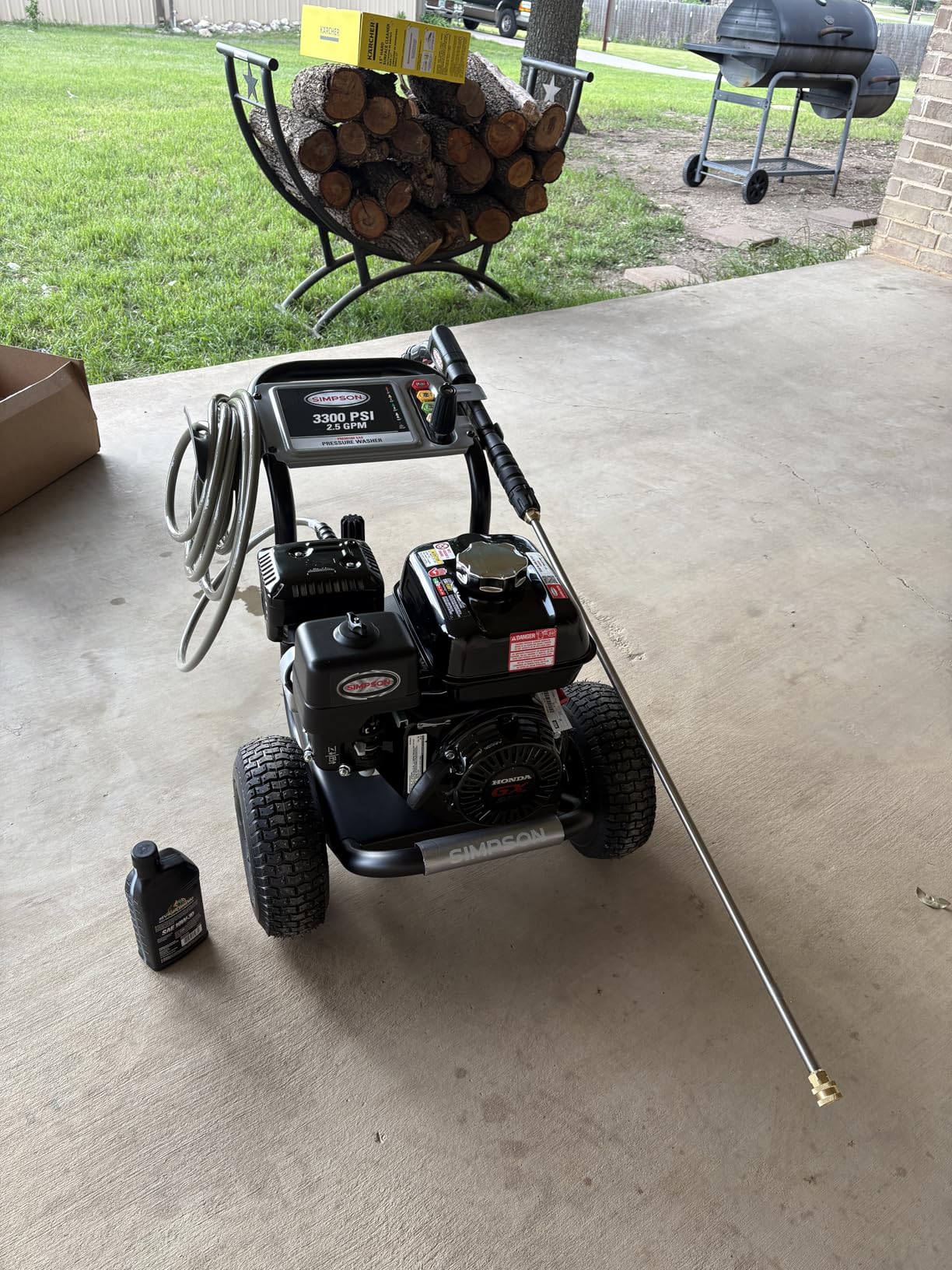 Amazon listing view of the SIMPSON ALH3228-S 3400 PSI gas pressure washer