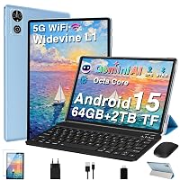 Tablet 10 Pollici Android 15 Tablets con Gemini AI, 64GB+2TB TF