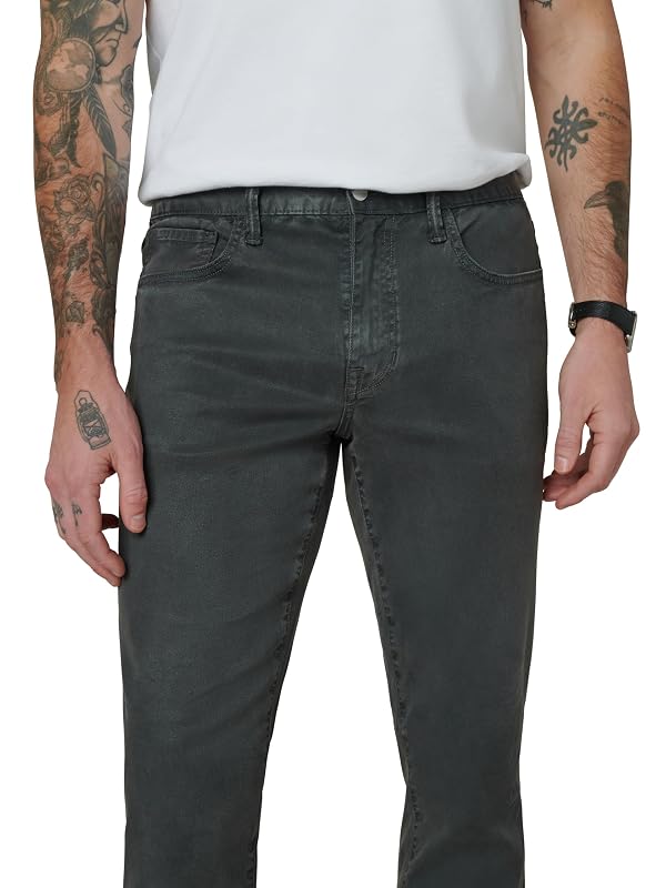 Joe's Jeans Men's Brixton Non-Denim Straight and Narrow Leg Twill Pant, Asphalt, 29W x 34L by JOE'S JEANS - Used condition - Image 4