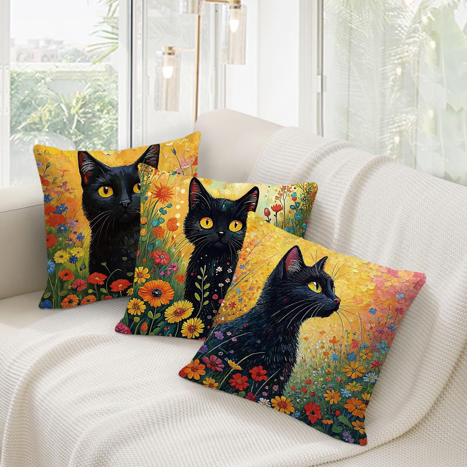 Set 4 Federe Cuscini Divano 45x45cm In Velluto - Con Cerniera Nascosta, Per Soggiorno E Camera - Foto 10