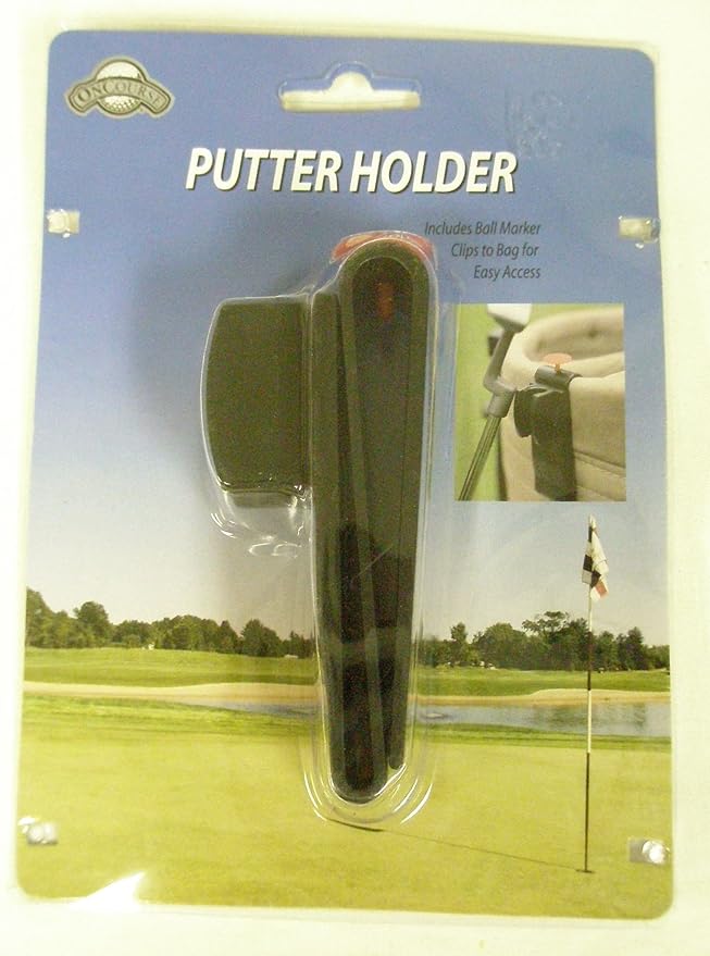 Review OnCourse Putter Holder with Ball Marker (Black, Clip On Golf Bag Accessory) New Review OnCourse Putter Holder with Ball Marker (Black, Clip On Golf Bag Accessory) New