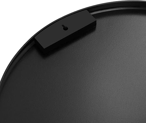 Miniatura 9 de SONGMICS Espejo de pared redondo, espejo circular decorativo, 30 pulgadas de diámetro, marco de metal, para sala de estar, dormitorio, baño,