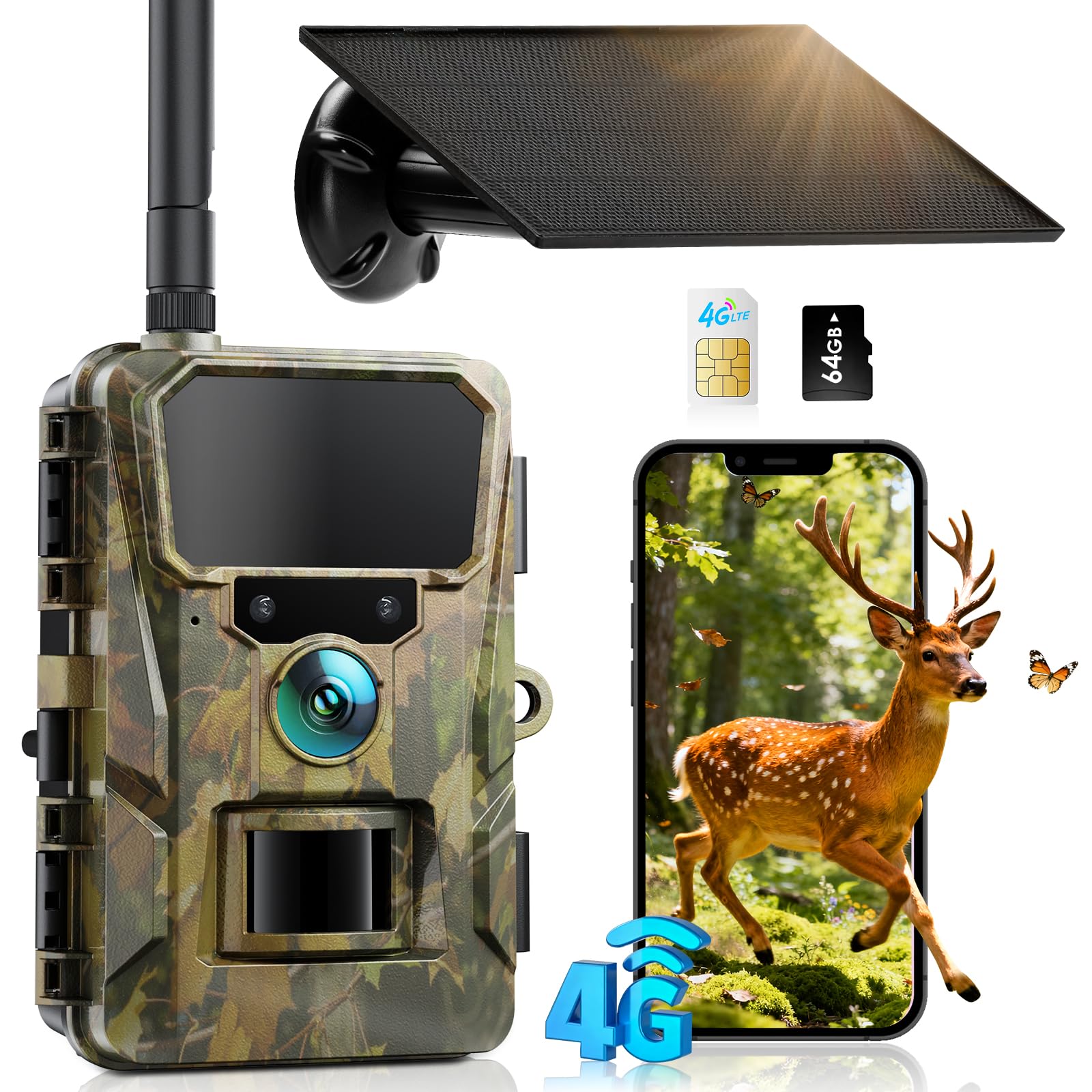 Amazon.com: CEYOMUR Trail Camera with 64GB TF Card, 4G LTE