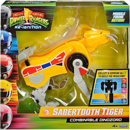 PlayMates Mighty Morphin Power Rangers- Saber-Toothed Tiger Dinozord