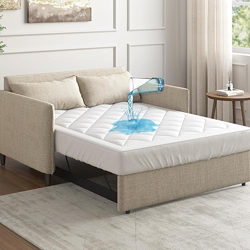 Sleep Philosophy Holden - Almohadilla de protección impermeable para sofá cama con control de humedad Scotchgard de 3 M microfibra almohadilla