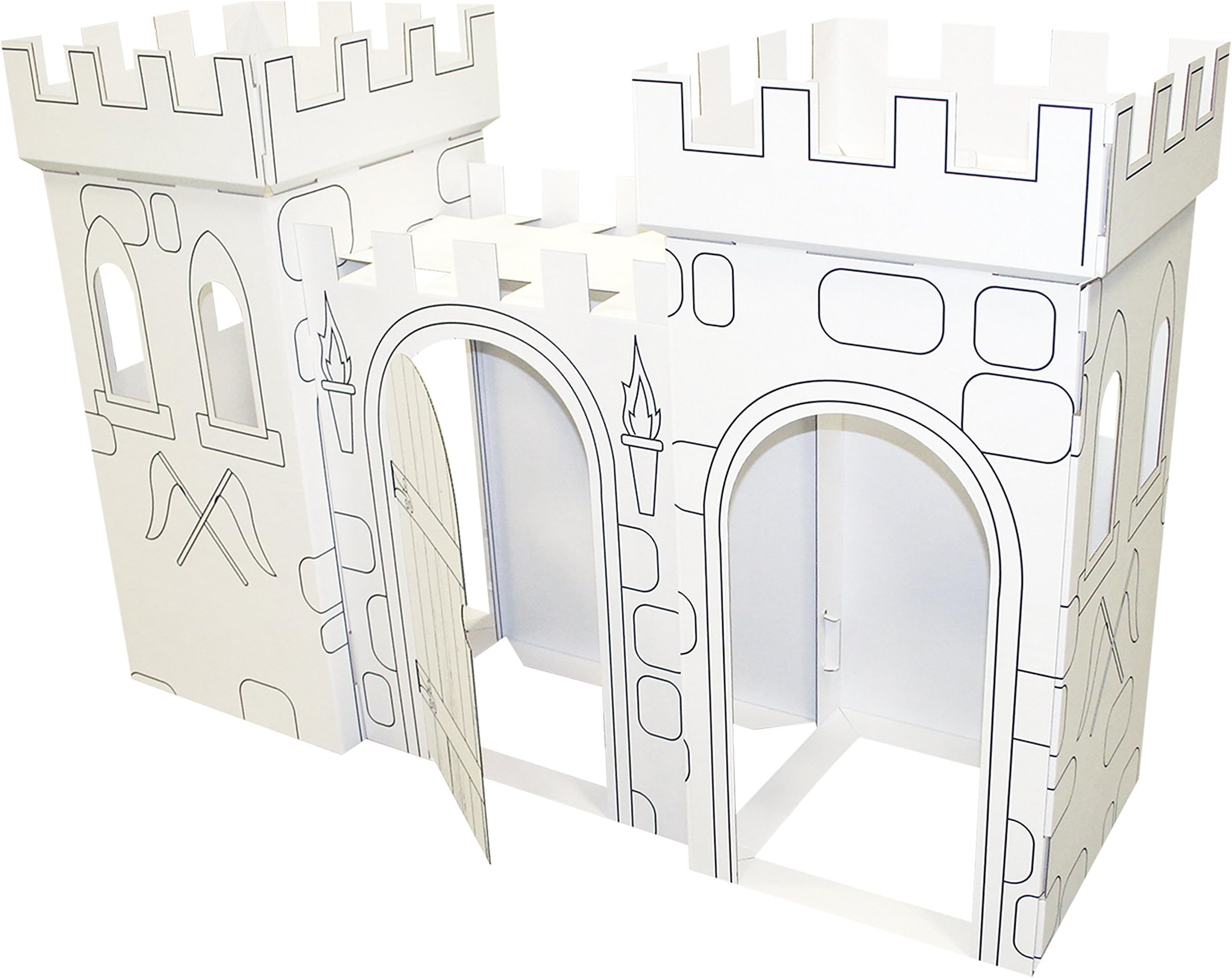 FunDeco Castle Playhouse, White