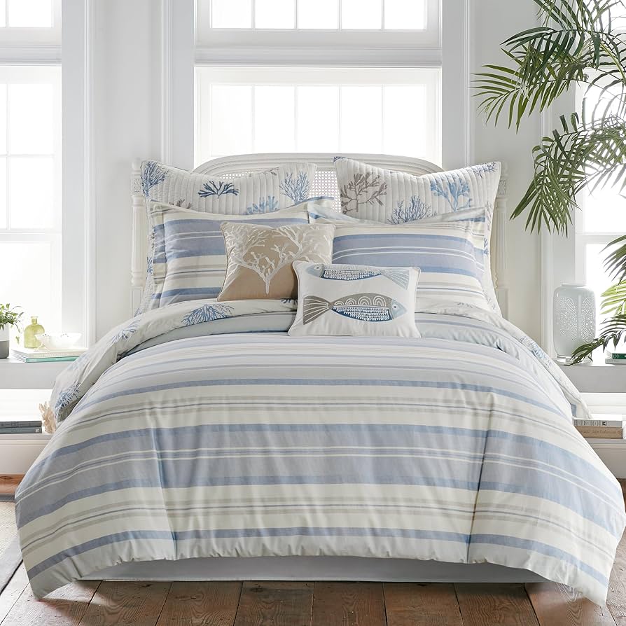 Amazon.com: Levtex Home - Ipanema Duvet Cover Set - Full/Queen