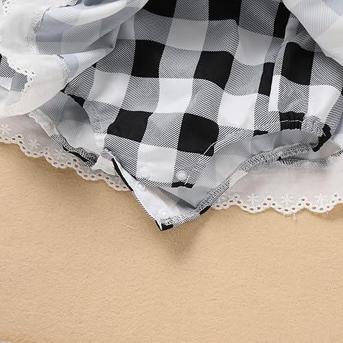 Miniatura 5 de OBEEII Vestido de Navidad para niños, niñas y mujeres, vestido de fiesta a cuadros y capa de terciopelo a juego para mamá y yo