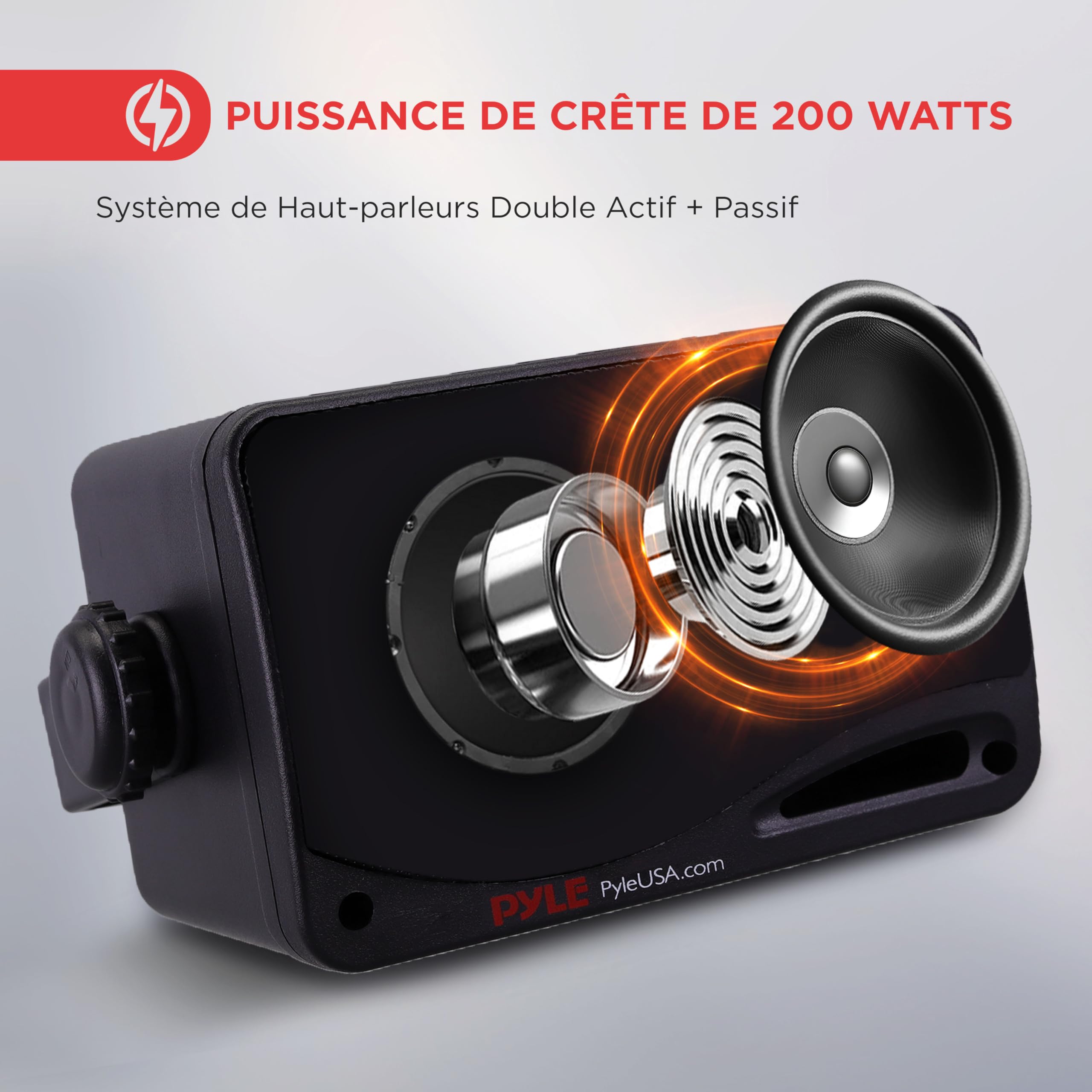 PyleUsa Bluetooth Indoor Outdoor Speakers Pair - 500 Watt Dual ...
