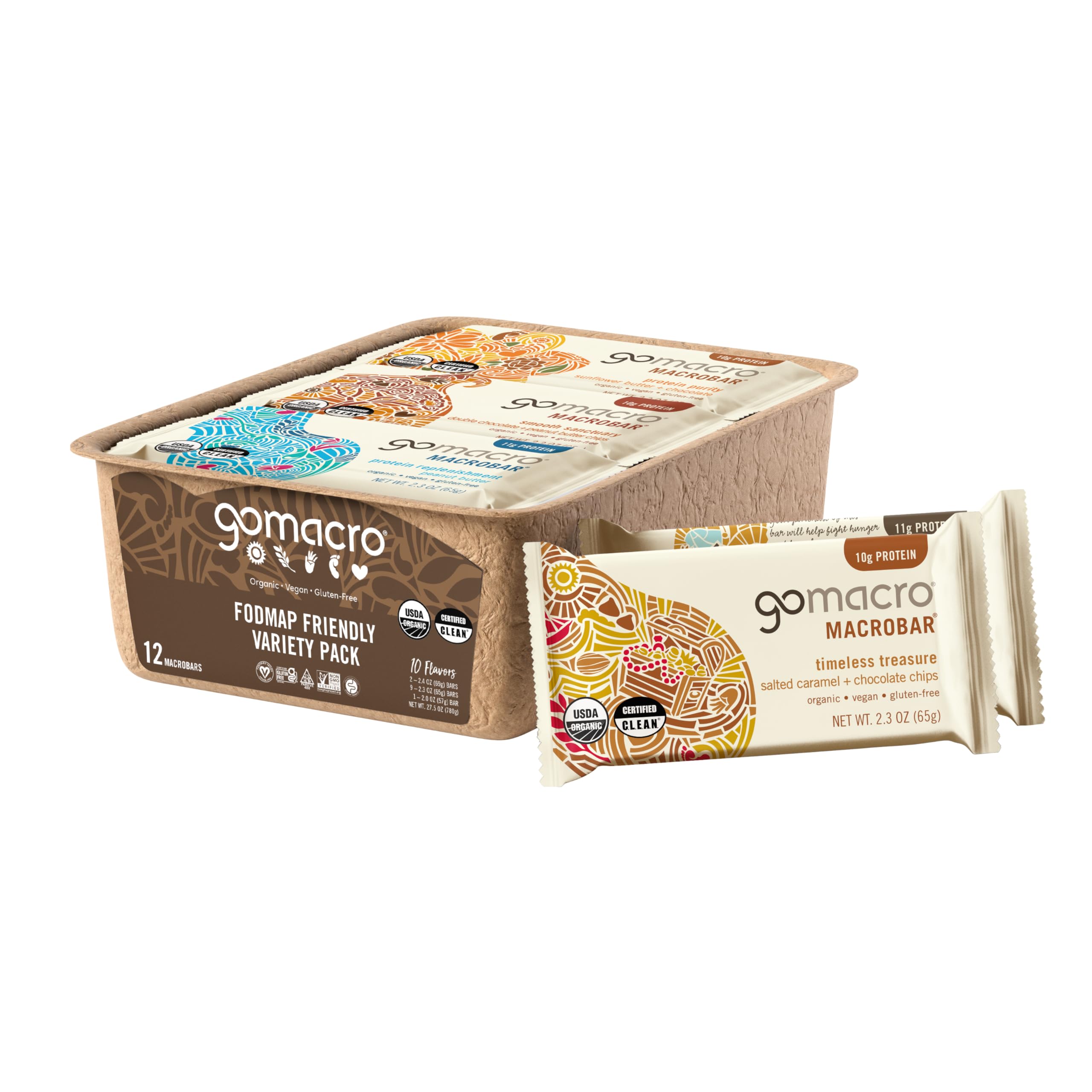 MacroBar Organic Vegan Protein Bars