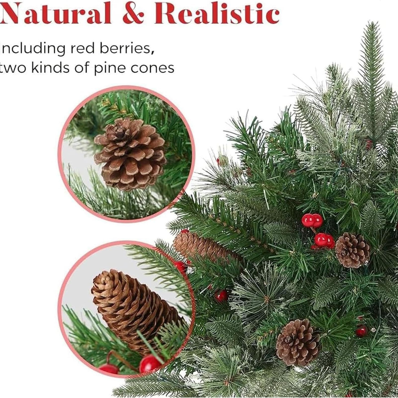 Árbol de Navidad con estaca Decoración luminosa para celebración estacional