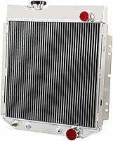 Vista 3 de Radiador de aluminio completo de 3 filas compatible con Ford Mustang 1965 1966 Radiador 2.8L 3.3L 4.3L 4.7L L6 V8 y 1963 1964 1965 Mercury Comet