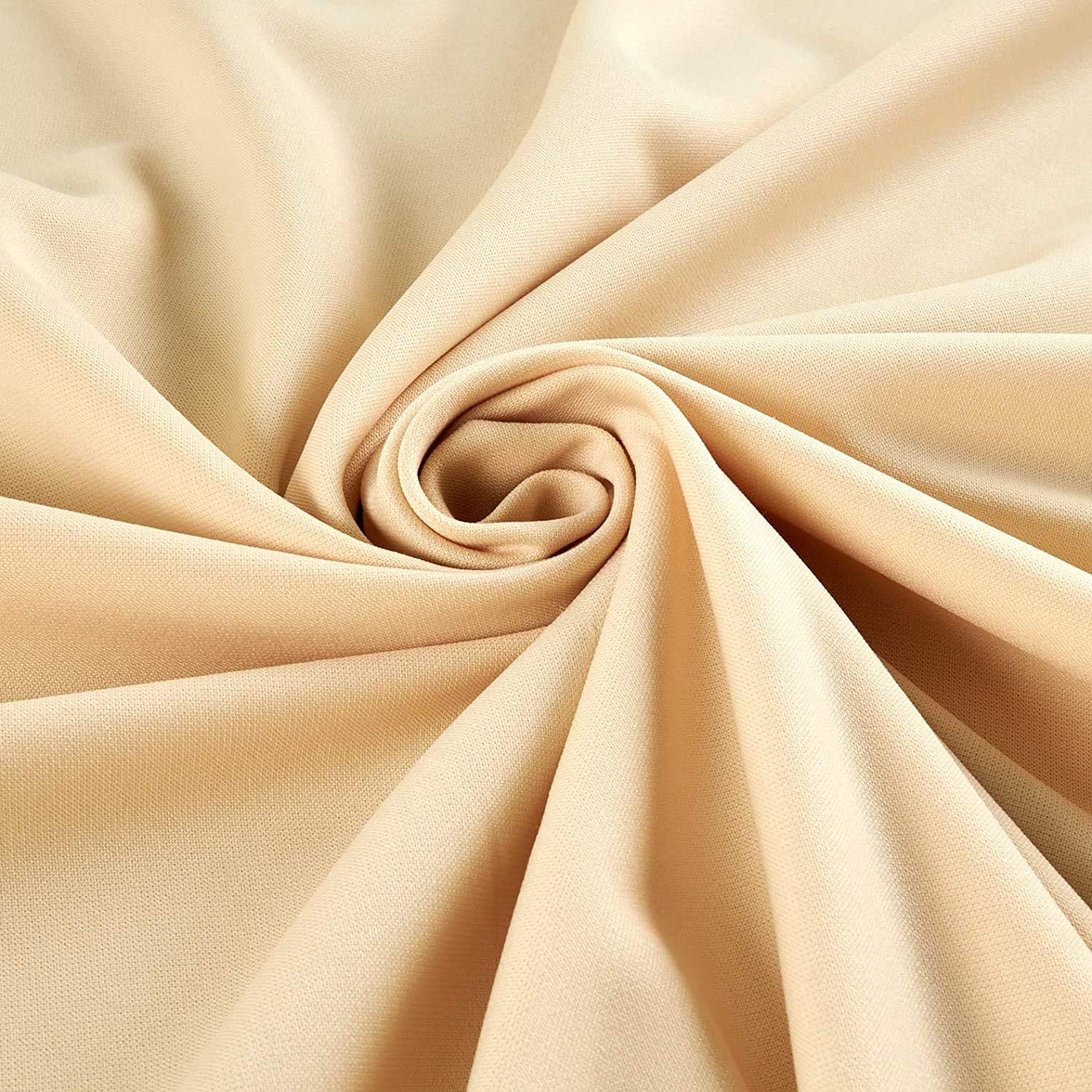 New Creations Fabric & Foam Inc, 59/60 Wide 80% Nylon 20% Spandex Fabric, Swimwear/Active wear (Champagne, 3 Yards)