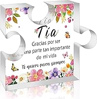 Vista 10 de Regalos de cumpleaños para papá en español de Yopyame - Placa acrílica de rompecabezas para decoración de escritorio de oficina Recuerdo