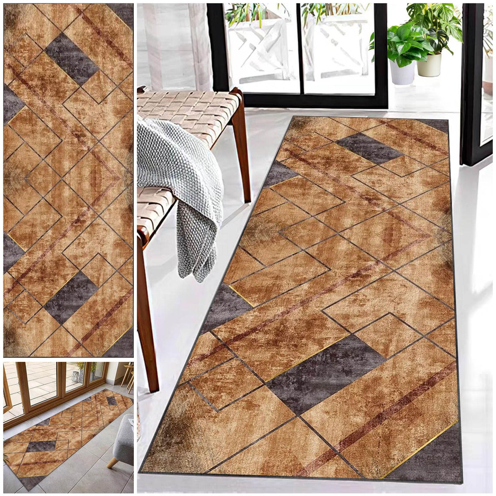 Tapis de couloir moderne antidérapant et absorbant pour sécuriser vos sols
