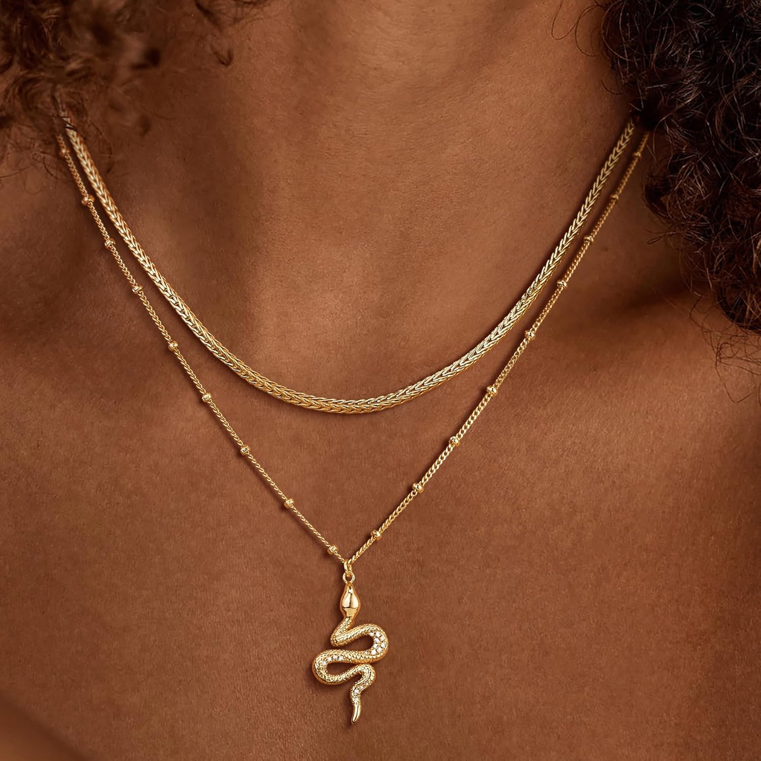 Dremmy Studios Cross Pendant Necklace for Women 14K Gold Plated Cubic Zirconia Evil Eye Butterfly Angel Wing Disc Coin Necklace Minimalist Religious Faith Jewelry Gift for Women - Image 3