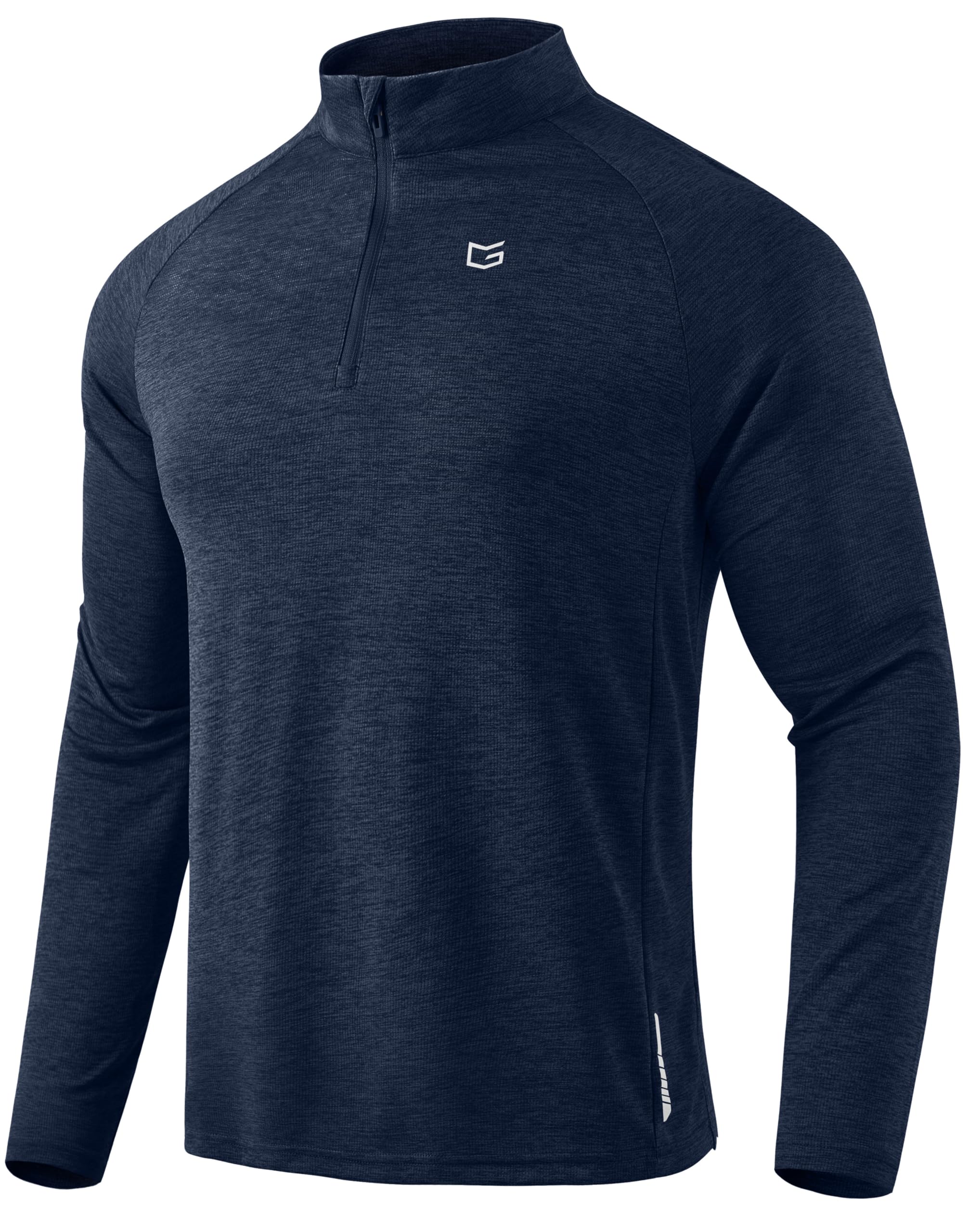 G Gradual Men's Quarter Zip Pullover Running Athletic Shirts Long Sleeve