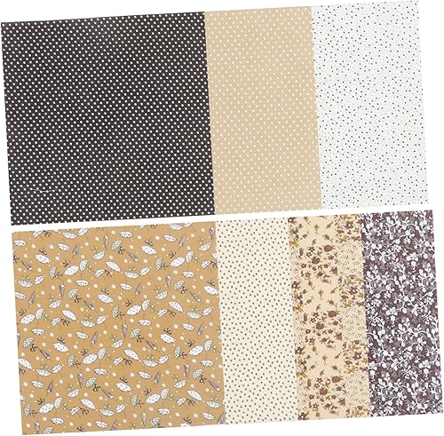 Miniatura 4 de VILLCASE 28 pcs DIY Cotton Patchwork Sewing Fabric Easter Quilting Patchwork Fabric Squares for Quilting Fabric Fat Quarters Fabric Printed Bundle